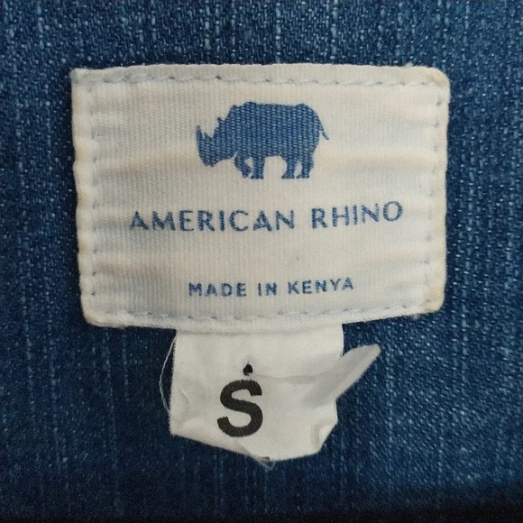 American Rhino Groovy Lava Lamp Denim Jacket S - Picture 3 of 8
